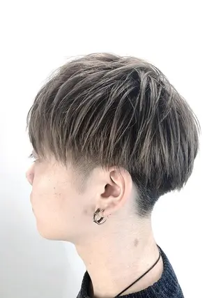 ショート カラー パーマ ヘアアレンジ メンズ GRAND OMOTESANDOのヘアスタイル