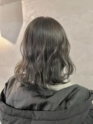 セミロング カラー FUJINO RYOのヘアスタイル