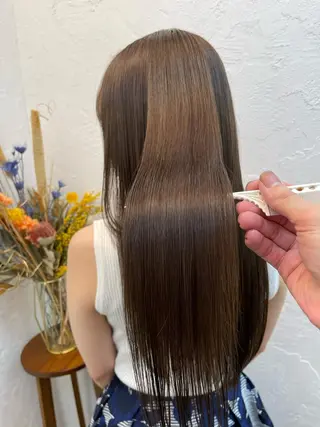 ロング fuu。。。銀座所属・美髪質改善✨ 縮毛矯正✨HIDEのヘアスタイル