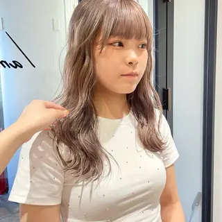 ロング カラー 🍊暖色×顔周り 🍊cocoroのヘアスタイル