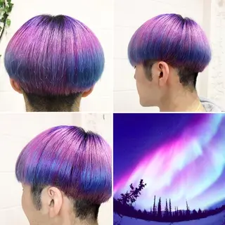 ショート カラー メンズ "PEPPU "所属・派手髪、ハイトーン ショートヘアShinのヘアスタイル