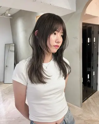 セミロング レイヤーカット/暖色 カラー/mao🎀のヘアスタイル