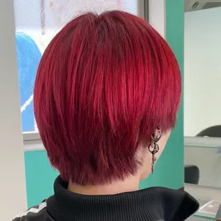 ショート カラー メンズ Natsuki🤍 透明感×艶カラー🫧のヘアスタイル