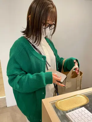 ミディアム 大迫 江梨のヘアスタイル