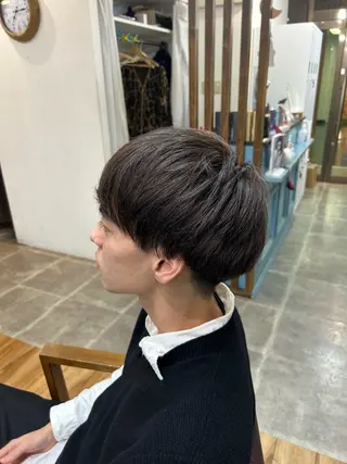 ショート カラー メンズ CECIL hair なんば店所属・メンズパーマ 艶髪☆店長☆有馬のヘアスタイル