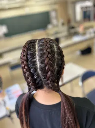 ロング ヘアアレンジ ブラックヘア🧜‍♂ 😈itsuki👿のヘアスタイル