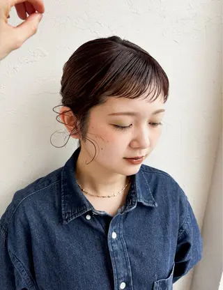 ミディアム ヘアアレンジ 【ハル/haRu】 桜子のヘアスタイル