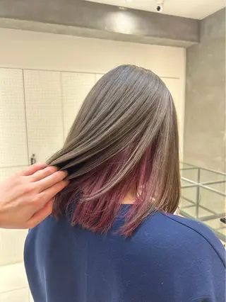 ミディアム 艶ブリーチ/カット kurumi🌼のヘアスタイル
