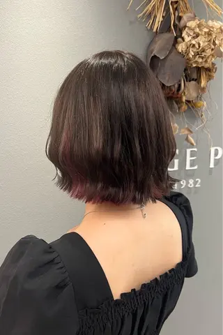 ミディアム カラー 巻ける美髪矯正/ 韓国ヘア/yutaのヘアスタイル