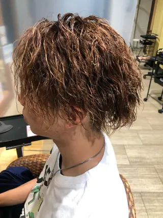 ショート パーマ メンズ メンズパーマ/ スパイキー/神田正紀のヘアスタイル