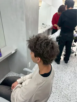 メンズ メンズ専門/パーマ 特化/栄/北出瑞貴のヘアスタイル