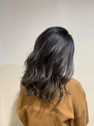 ミディアム カラー パーマ ヘアアレンジ キッズ ネイル マツエク・マツパ 韓国♡ワンホン系 ♡YURIのヘアスタイル