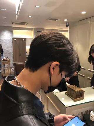 パーマ メンズ 韓国メンズヘア シンユウのヘアスタイル