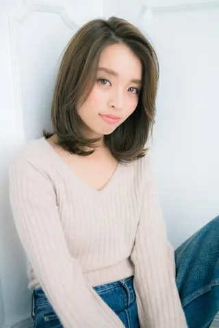 ミディアム 🌟艶髪カラー 🌟サイトウのヘアスタイル