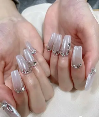 ロング JNA認定講師🌸 RIEのネイルデザイン