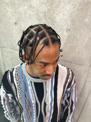 メンズ HARURU🪮✨ ブレイズ海外ヘアのヘアスタイル