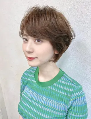 ショート カラー 🦋透明感カラー🦋 なつやのヘアスタイル