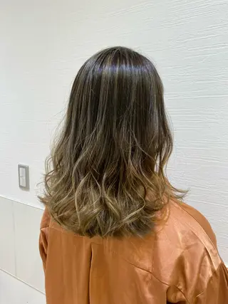 セミロング カラー ナチュラル艶カラー 🤎maoのヘアスタイル