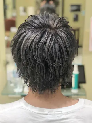 ショート カラー メンズ 井上 武輝のヘアスタイル