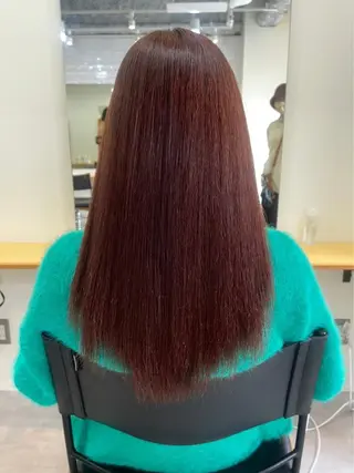 ロング KAZUKI新宿 カット　パーマのヘアスタイル