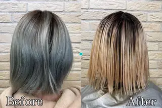 カラー 髪質改善カラー＆ 縮毛矯正　石井良平のヘアスタイル