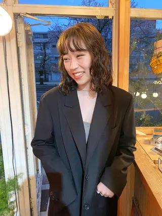 カラー パーマ iru所属・mi kiのヘアスタイル