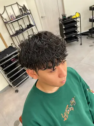 メンズ パーマ/京都駅 /メンズ/藤井 翔のヘアスタイル