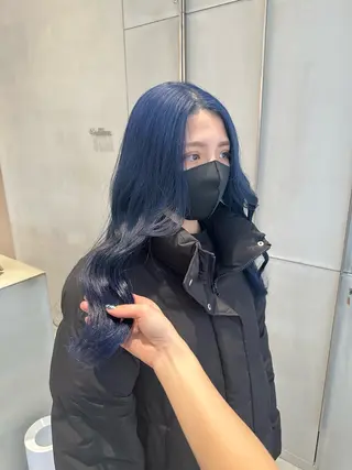 セミロング カラー 透ける艶カラー💎 ミオのヘアスタイル