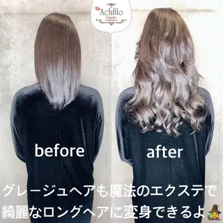 ミディアム カラー パーマ ヘアアレンジ メンズ キッズ ネイル マツエク・マツパ ACHFILO モデル募集のヘアスタイル