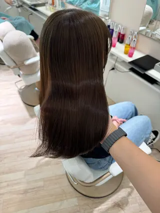 ロング カラー ParveMix 岡本えりかのヘアスタイル