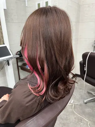ミディアム カラー 【髪質改善】全席個室 Zina北千住　高澤のヘアスタイル