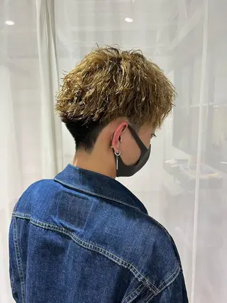 ショート パーマ メンズ 京都駅メンズカット/ パーマ/Keigoのヘアスタイル