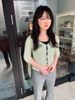 ロング パーマ 千葉 郁也のヘアスタイル