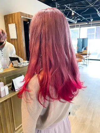 ロング カラー 髪質改善/ブリーチ 田代 龍我のヘアスタイル