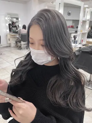 セミロング 韓国レイヤー×モテ髪 /MITSUKI🤍のヘアスタイル