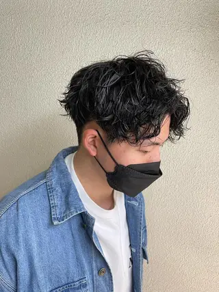 ショート パーマ メンズ 辻堂メンズ特化 YU-YAのヘアスタイル