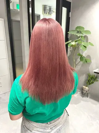セミロング カラー 🦩暖色ハイトーン 🦩Mioのヘアスタイル