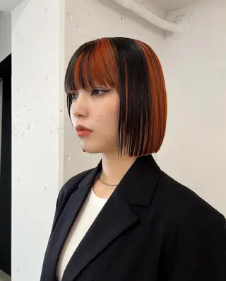 ショート カラー パーマ ヘアアレンジ 遼太郎 /渋谷アシスタントのヘアスタイル