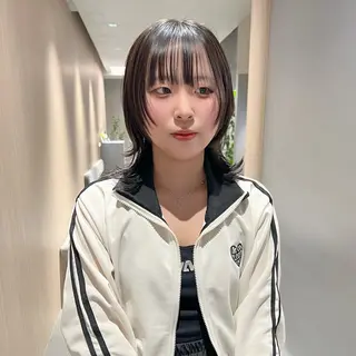 ミディアム 🐺立川のウルフ屋 さん🐺おかみ🐺のヘアスタイル