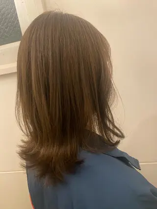 ミディアム ボブ/透明感カラー 岸本涼奈のヘアスタイル