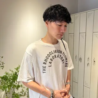 ショート パーマ メンズ io濱川 遥のヘアスタイル