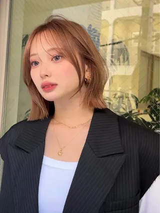 ショート カラー ボブ/レイヤーカット /表参道 yunaのヘアスタイル