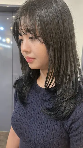 ロング カラー ✂似合わせカット 🦋カラーみやび🪽のヘアスタイル