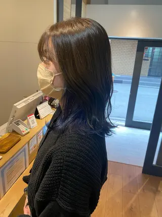 ミディアム カラー newi京橋 【sachi】のヘアスタイル