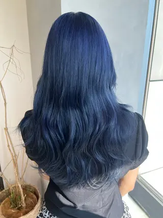 セミロング 渋谷ハイトーン/ デザインカラー阿部のヘアスタイル