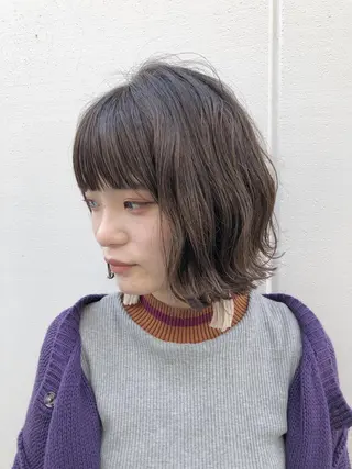 ショート カラー ノグチ ユウキ/ボブのヘアスタイル