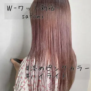 ロング 淡色ふんわりhair 新宿satomiのヘアスタイル