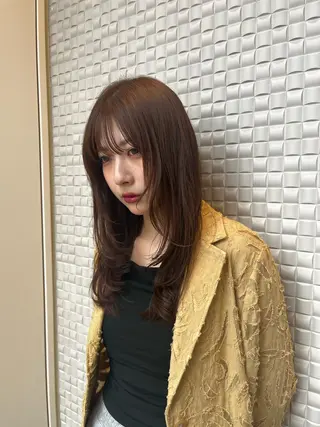 セミロング 平居 舞白のヘアスタイル