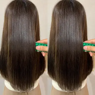 ロング 髪質改善 上品艶感カラーのヘアスタイル