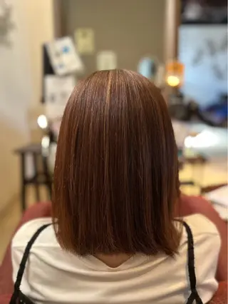 ミディアム パーマ bissflare 三津橋のヘアスタイル